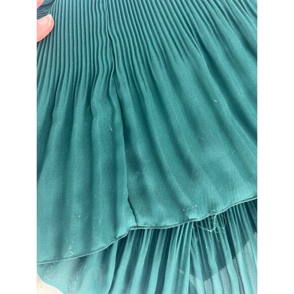 Derek Lam 10 Crosby Emerald Pleated Tie Neck Long Sleeve Blouse 6 - Picture 12 of 12